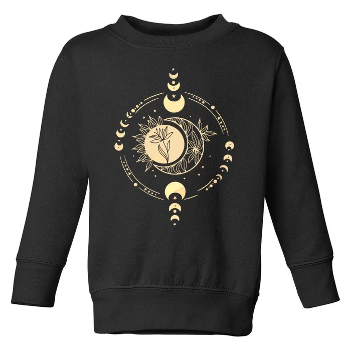 Mystic Moon And Sun Toddler Sweatshirt