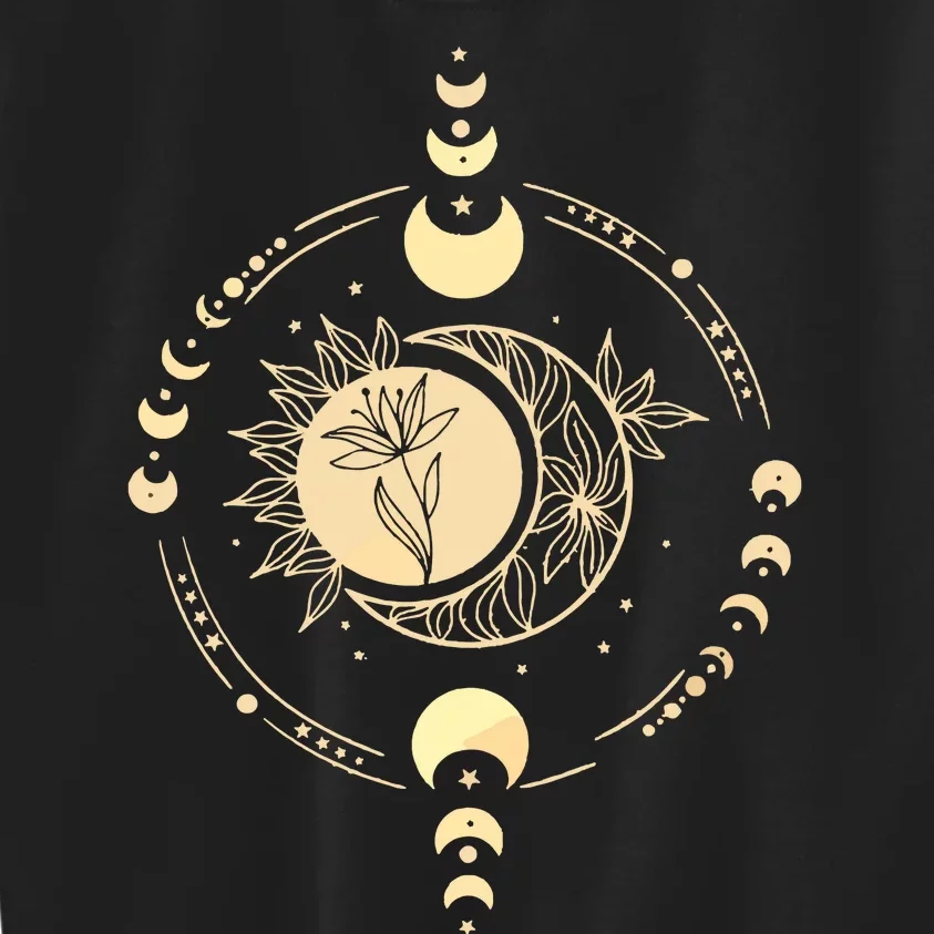 Mystic Moon And Sun Kids Sweatshirt