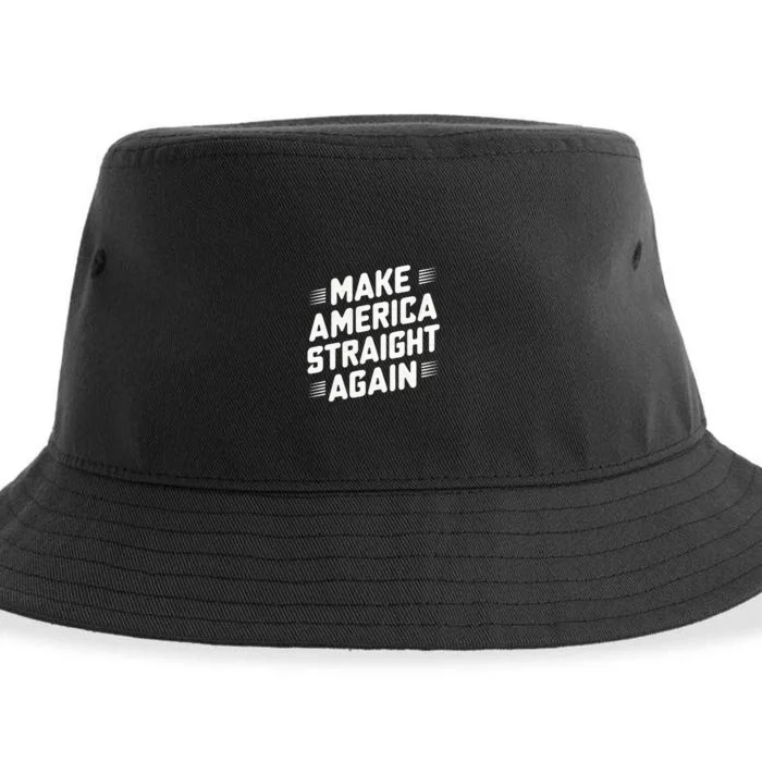 Masa Make America Straight Again Sustainable Bucket Hat