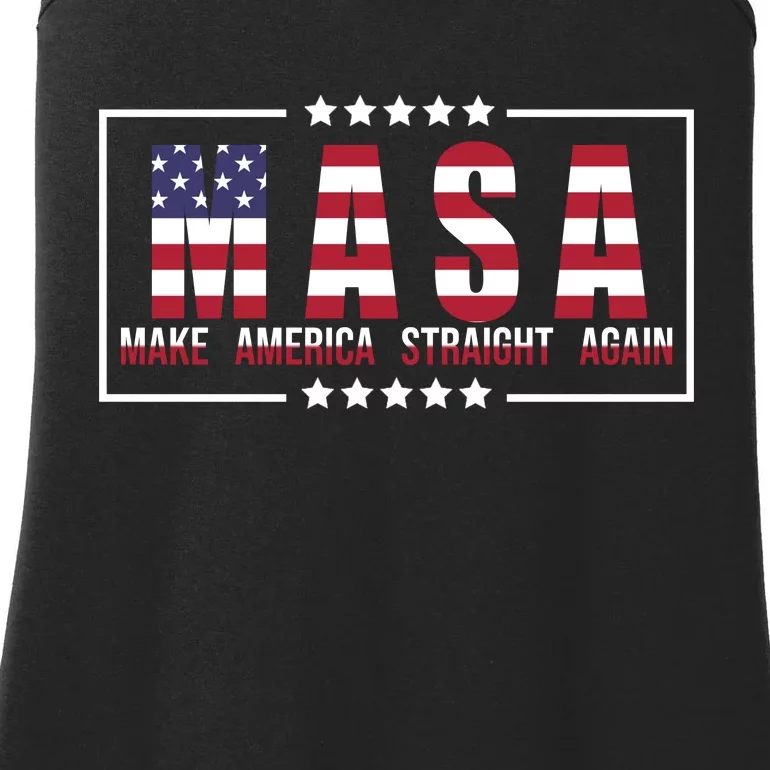 MASA Make America Straight Again Ladies Essential Tank