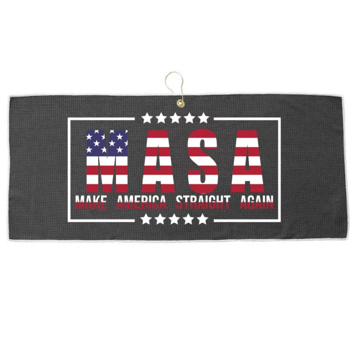 MASA Make America Straight Again Large Microfiber Waffle Golf Towel