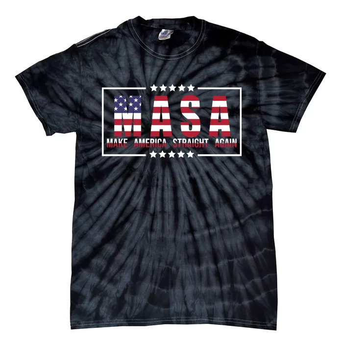 MASA Make America Straight Again Tie-Dye T-Shirt