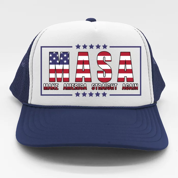 MASA Make America Straight Again Trucker Hat