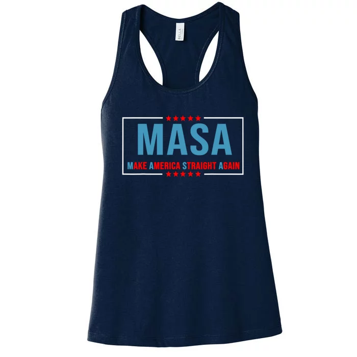 MASA Make America Straight Again Women's Racerback Tank