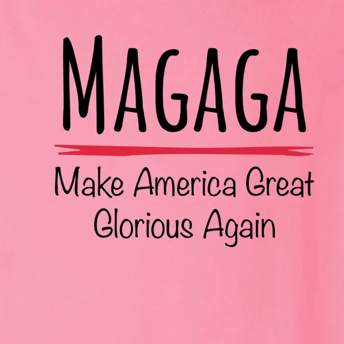 Magaga Make America Great And Glorious Again Gift Toddler Long Sleeve Shirt