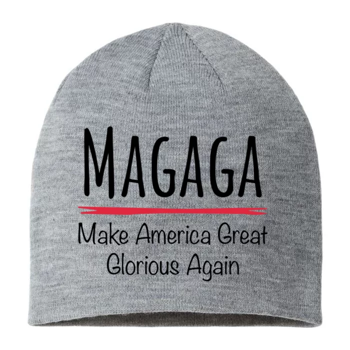 Magaga Make America Great And Glorious Again Gift 8 1/2in Sustainable Knit Beanie