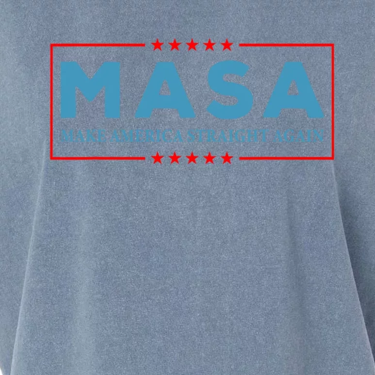 MASA Make America Straight Again Garment-Dyed Women's Muscle Tee