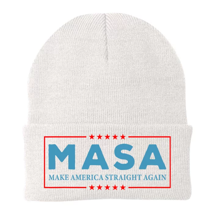 MASA Make America Straight Again Knit Cap Winter Beanie