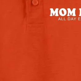 Mom Mode All Day Every Day Dry Zone Grid Performance Polo