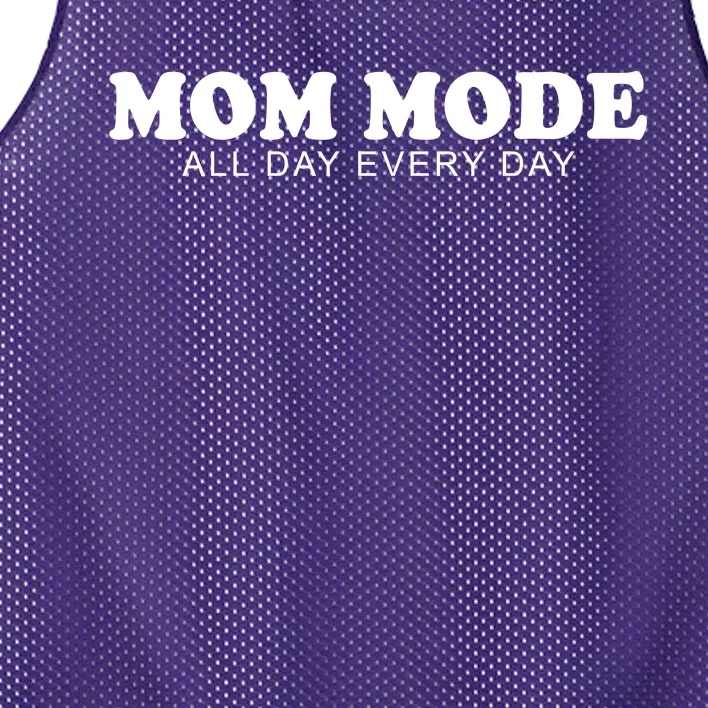 Mom Mode All Day Every Day Mesh Reversible Basketball Jersey Tank