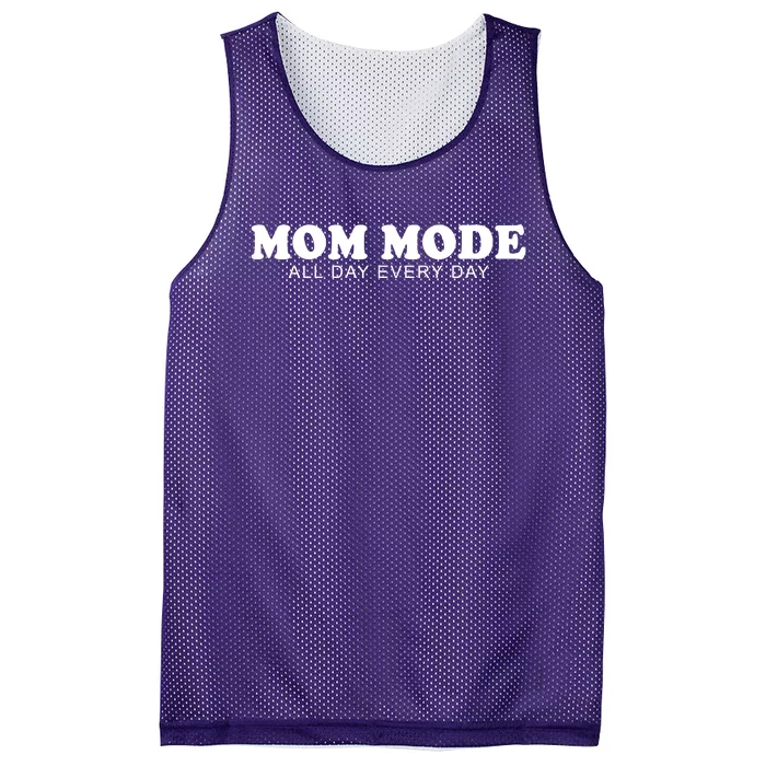 Mom Mode All Day Every Day Mesh Reversible Basketball Jersey Tank