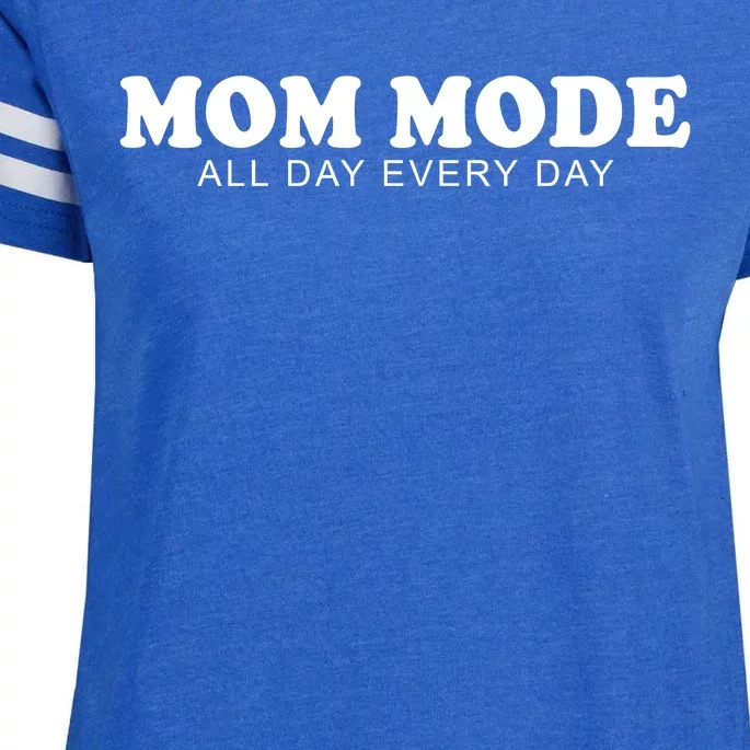 Mom Mode All Day Every Day Enza Ladies Jersey Football T-Shirt