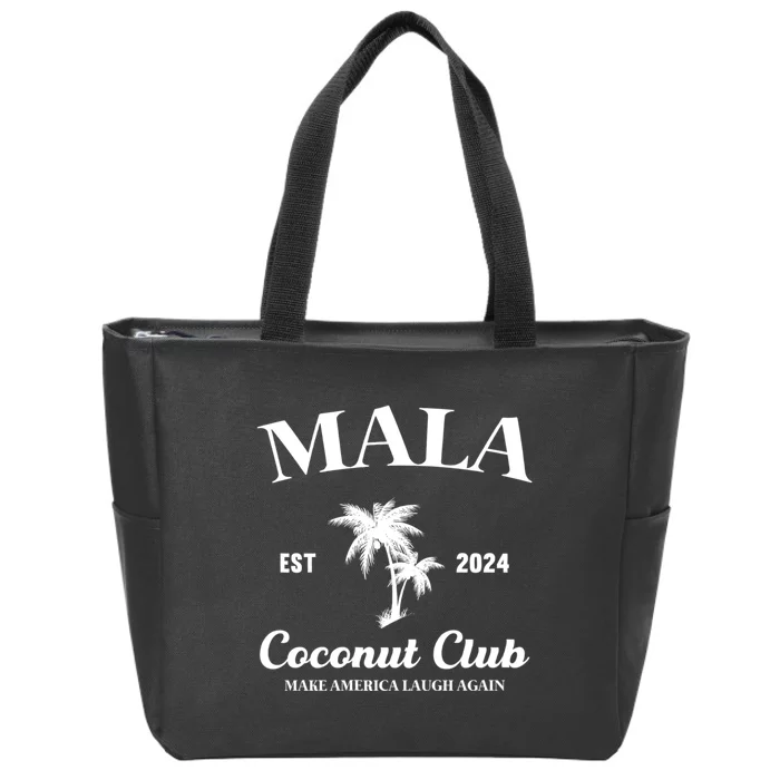 Mala Make America Laugh Again Coconut Club Zip Tote Bag