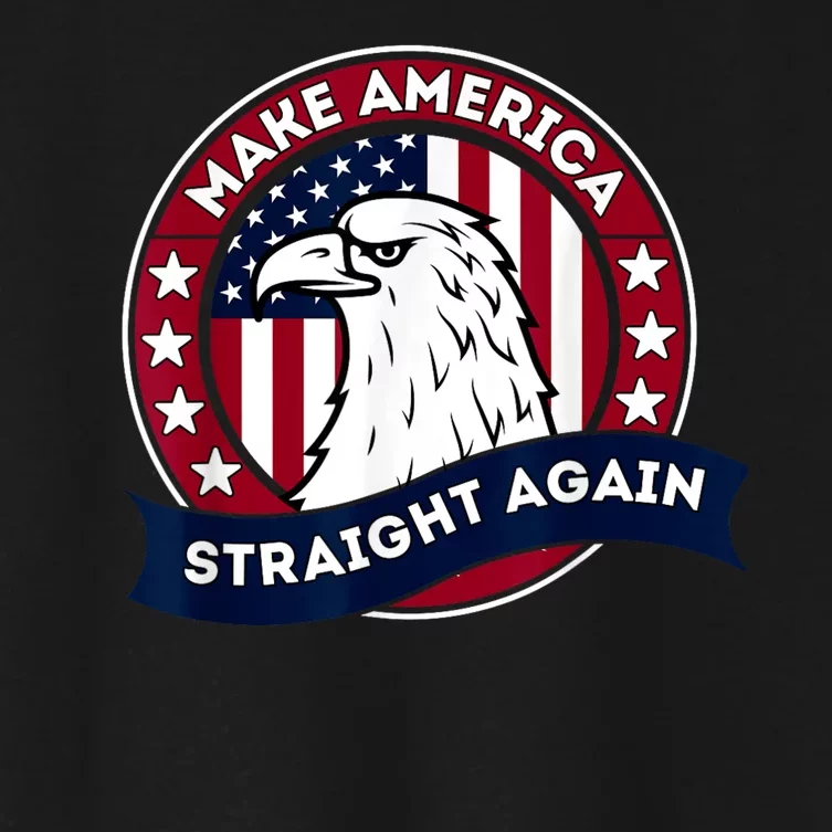 MASA Make America Straight Again Funny Tee Women's Crop Top Tee