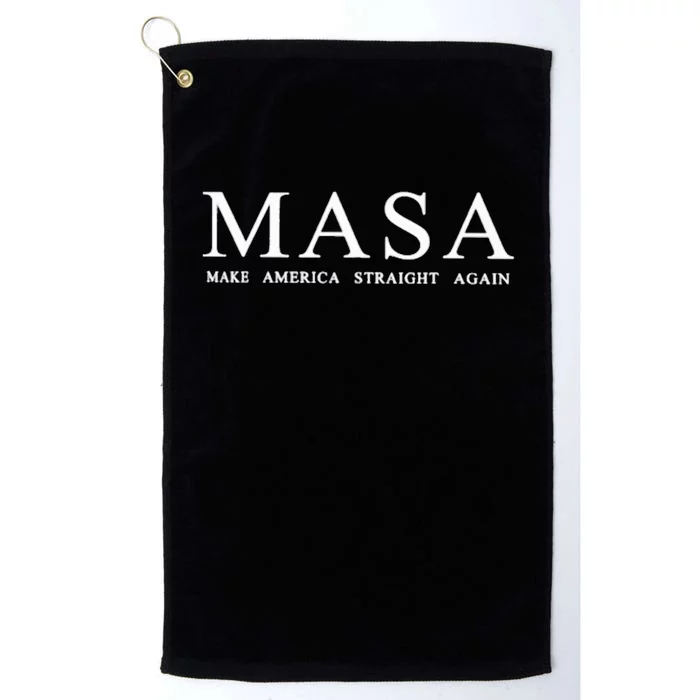 Masa Make America Straight Again Platinum Collection Golf Towel