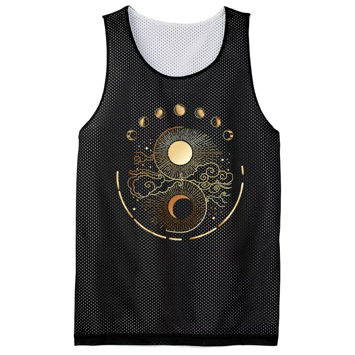 Mystic Moon And Sun Mesh Reversible Basketball Jersey Tank