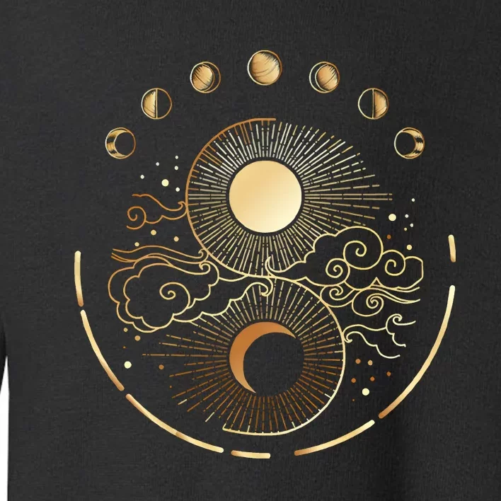 Mystic Moon And Sun Toddler Sweatshirt