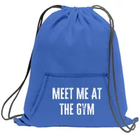 Gym Lover Gift Meet Me At The Gym Workout Weekender Tote Bag by