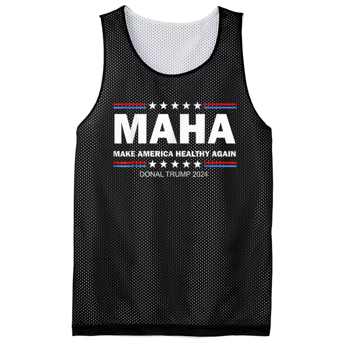 Maha Make America Healthy Again Trump Vance Kennedy 2024 Mesh Reversible Basketball Jersey Tank