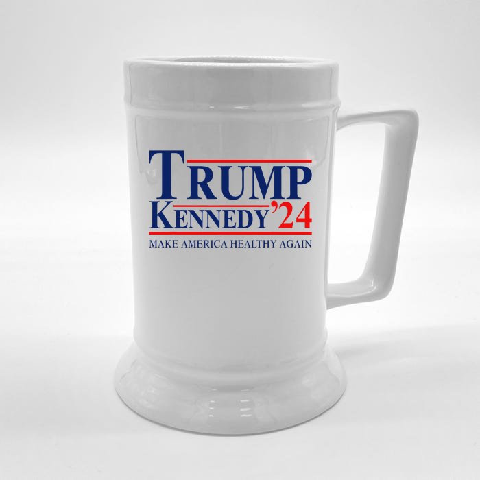 Maha Make America Healthy Again Trump Kennedy 2024 Front & Back Beer Stein