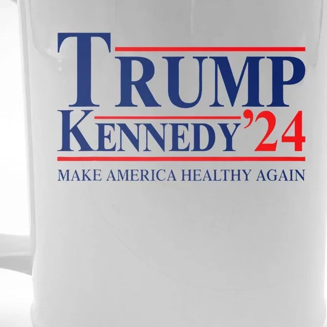 Maha Make America Healthy Again Trump Kennedy 2024 Front & Back Beer Stein