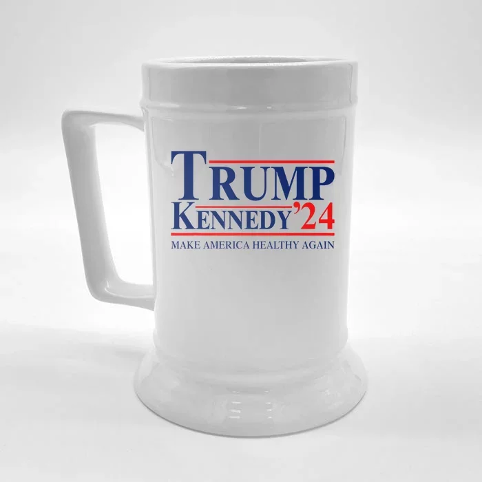 Maha Make America Healthy Again Trump Kennedy 2024 Front & Back Beer Stein