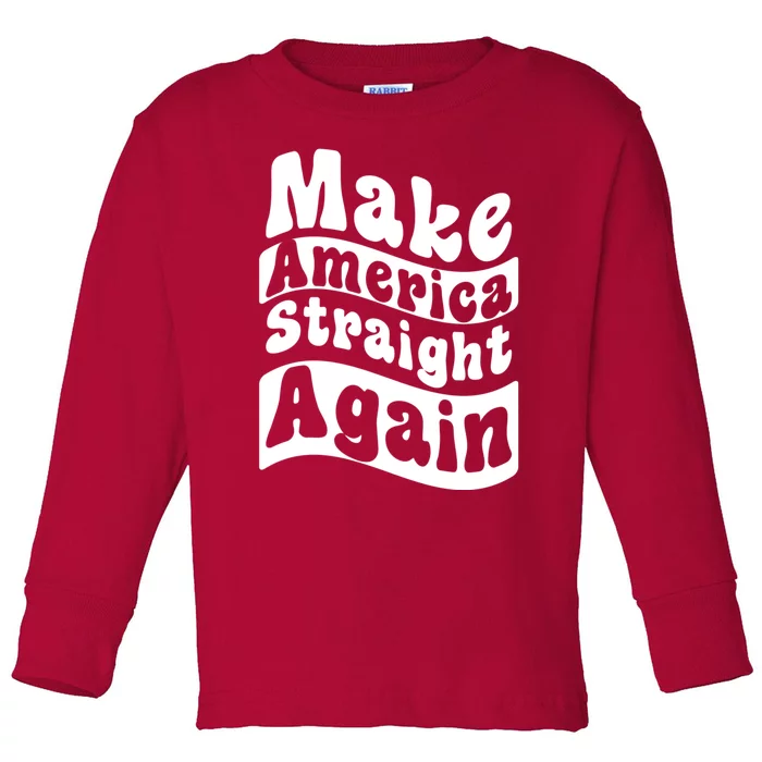 MASA Make America Straight Again Toddler Long Sleeve Shirt