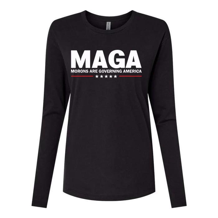 Maga Morons Are Governing America Womens Cotton Relaxed Long Sleeve T-Shirt