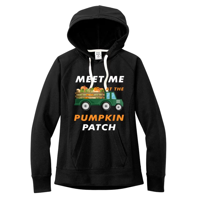 Meet Me At The Pumpkin Cool Patch Halloween Costume Gift Women's Fleece Hoodie