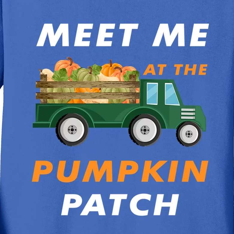 Meet Me At The Pumpkin Cool Patch Halloween Costume Gift Kids Long Sleeve Shirt