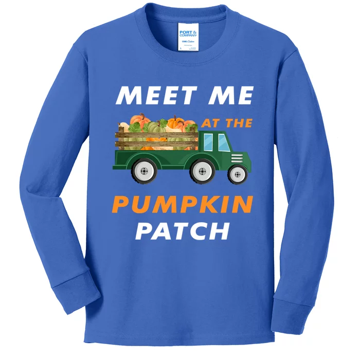 Meet Me At The Pumpkin Cool Patch Halloween Costume Gift Kids Long Sleeve Shirt