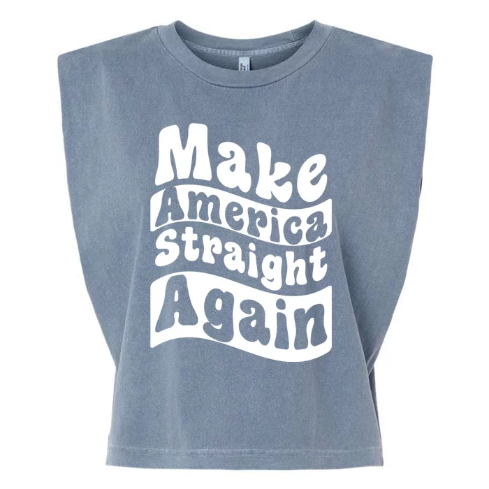 MASA Make America Straight Again Garment-Dyed Women's Muscle Tee