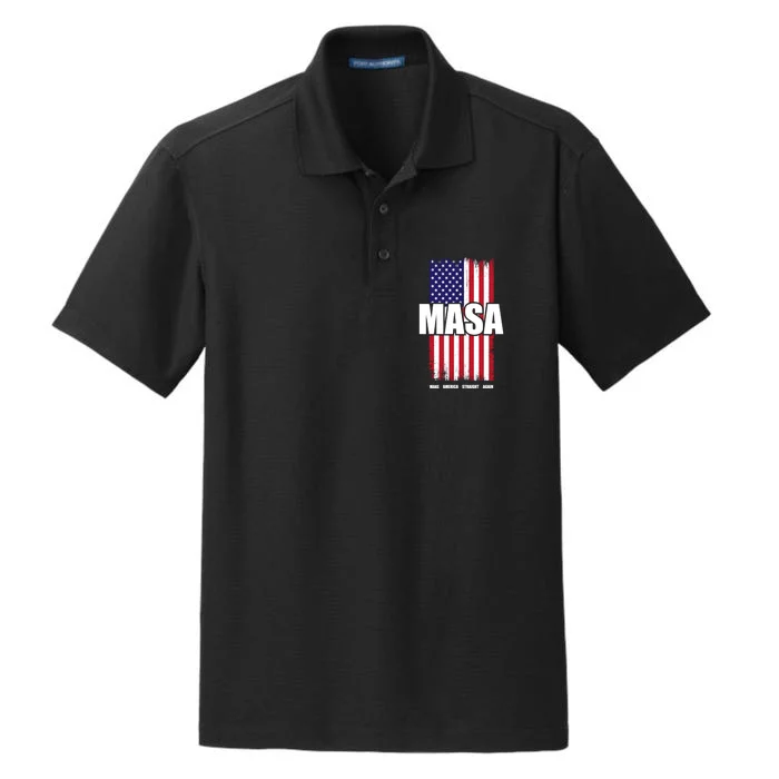 MASA Make America Straight Again Dry Zone Grid Performance Polo