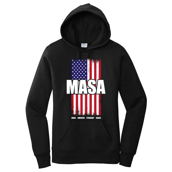 MASA Make America Straight Again Women's Pullover Hoodie