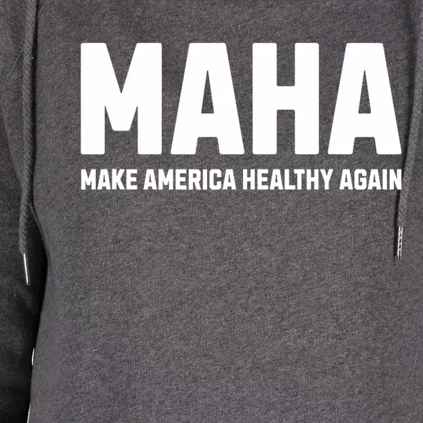 Maha Make America Healthy Again Womens Funnel Neck Pullover Hood