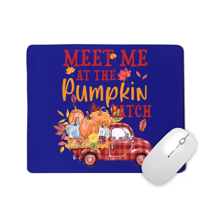 Meet Me At The Pumpkin Patch Autumn Fall Truck Colorful Gift Mousepad