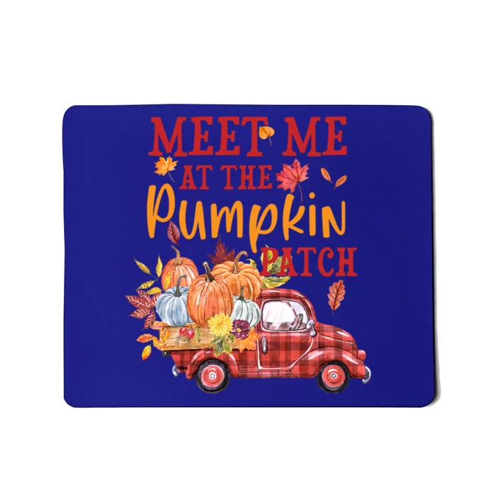 Meet Me At The Pumpkin Patch Autumn Fall Truck Colorful Gift Mousepad