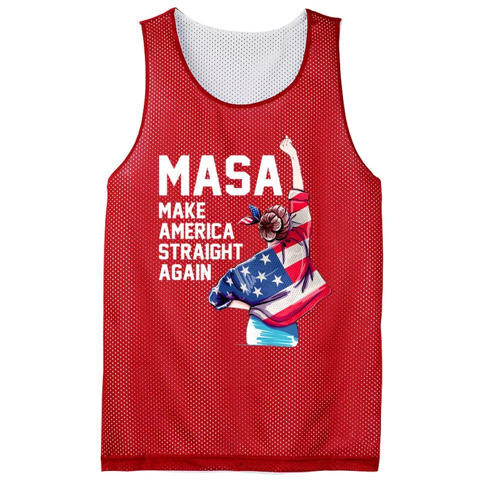 MASA Make America Straight Again Mesh Reversible Basketball Jersey Tank