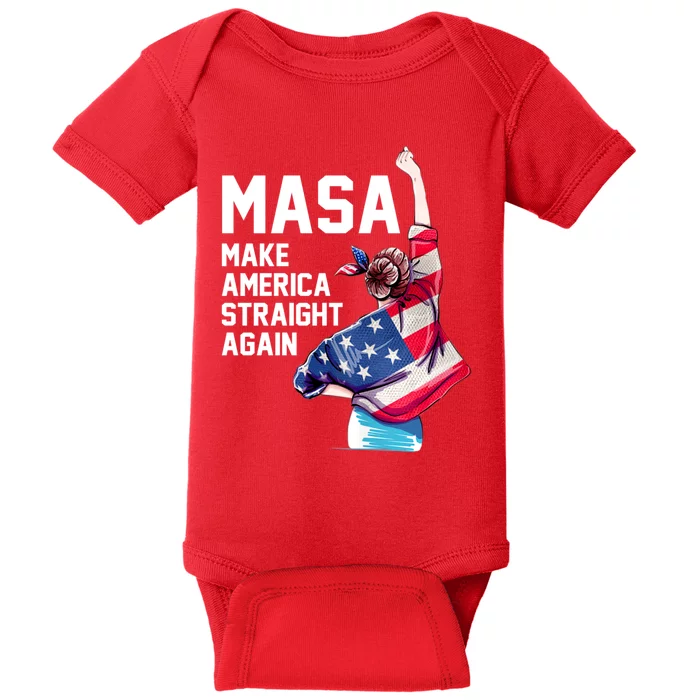 MASA Make America Straight Again Baby Bodysuit