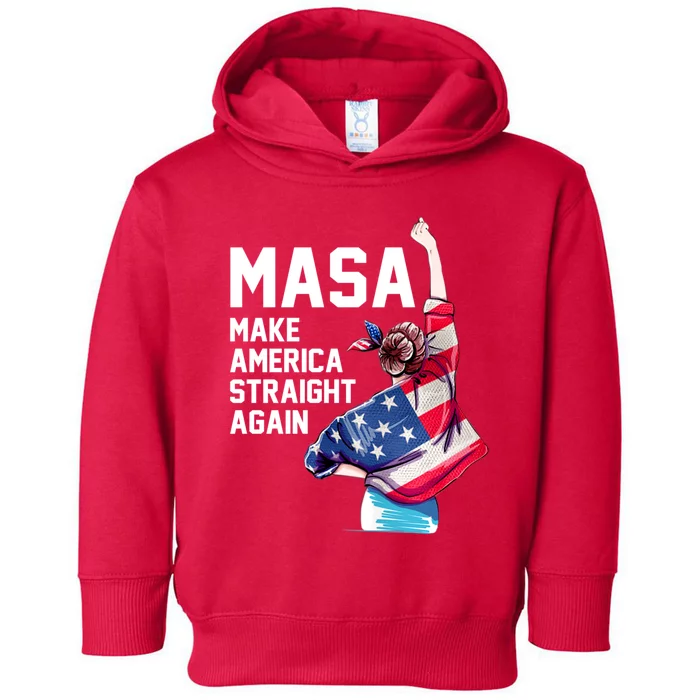 MASA Make America Straight Again Toddler Hoodie