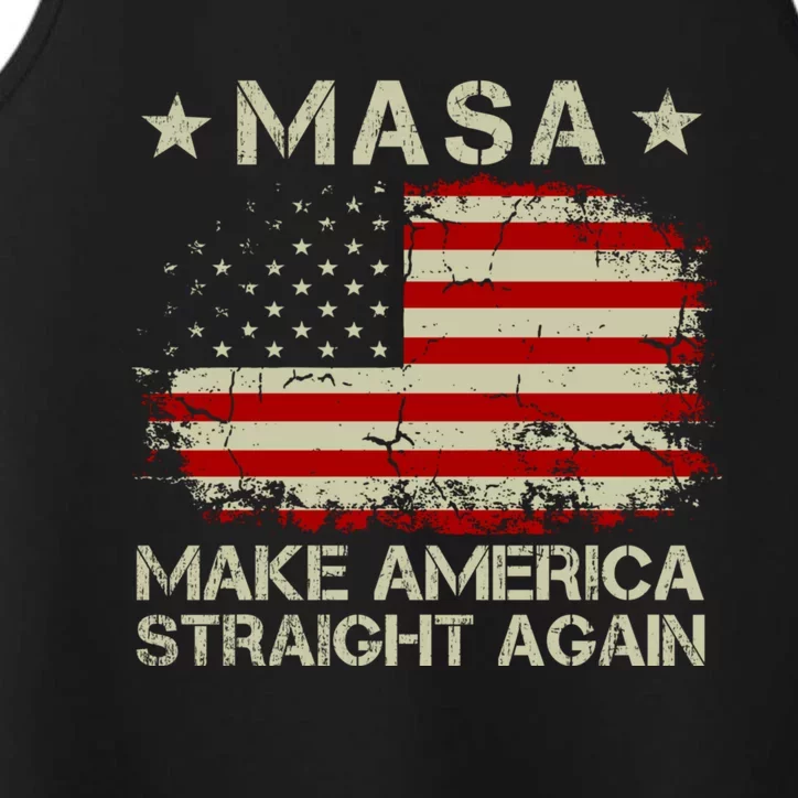 MASA Make America Straight Again Performance Tank