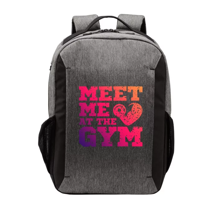 Meet Me At The Gym Funny Gym Quote Fitness Lovers Workout Gift Vector Backpack