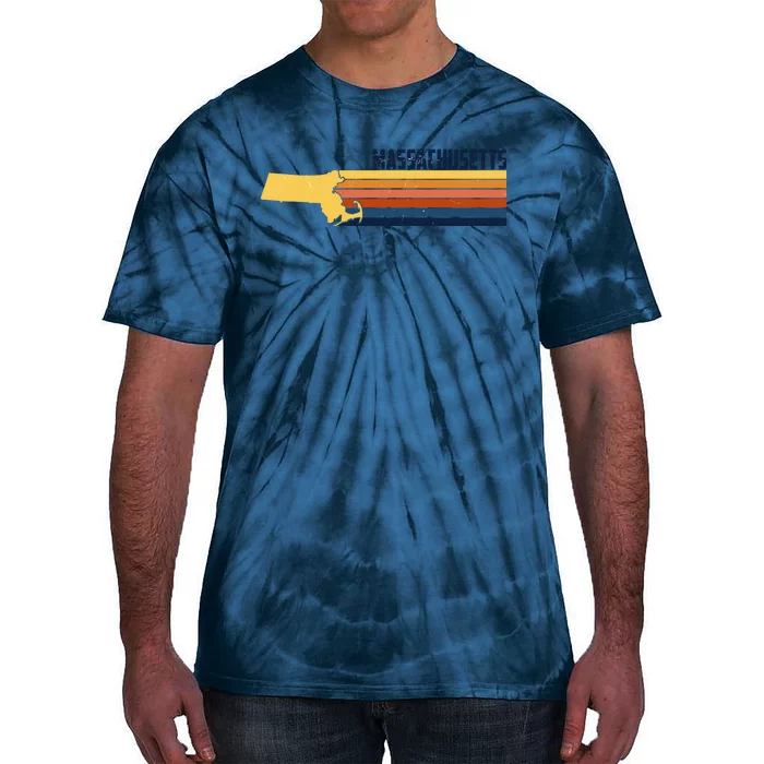 Retro Vintage Massachusetts Tie-Dye T-Shirt