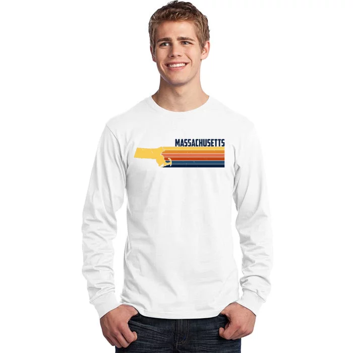 Retro Vintage Massachusetts Tall Long Sleeve T-Shirt