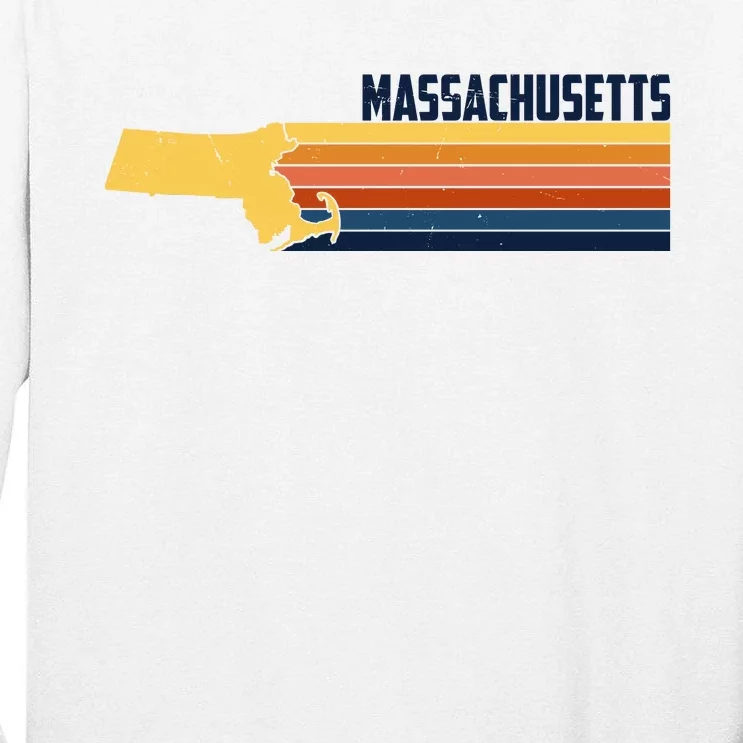 Retro Vintage Massachusetts Tall Long Sleeve T-Shirt