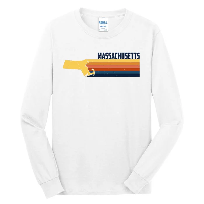 Retro Vintage Massachusetts Tall Long Sleeve T-Shirt