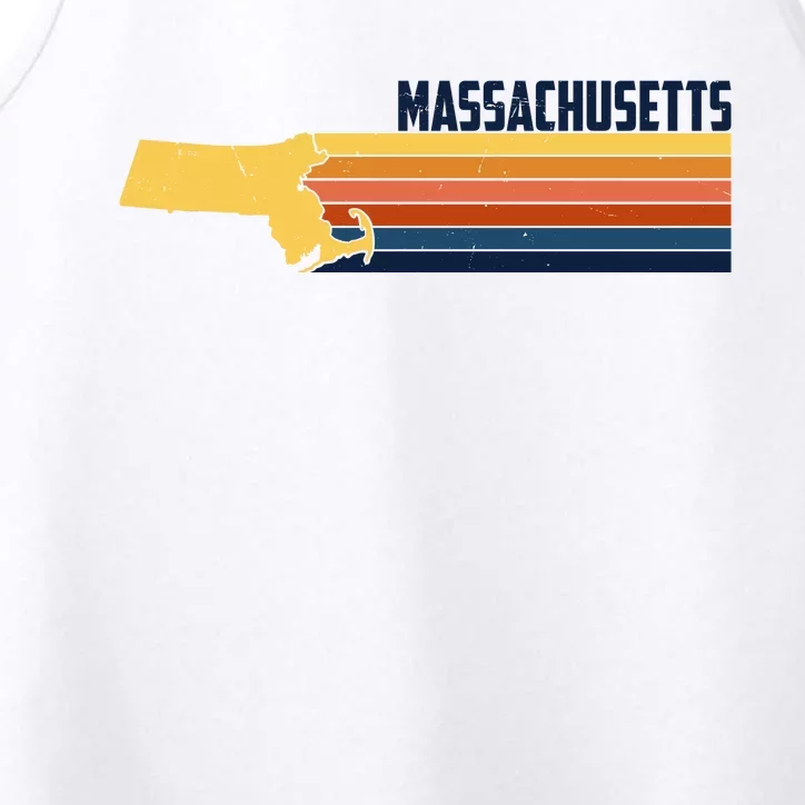 Retro Vintage Massachusetts Performance Tank