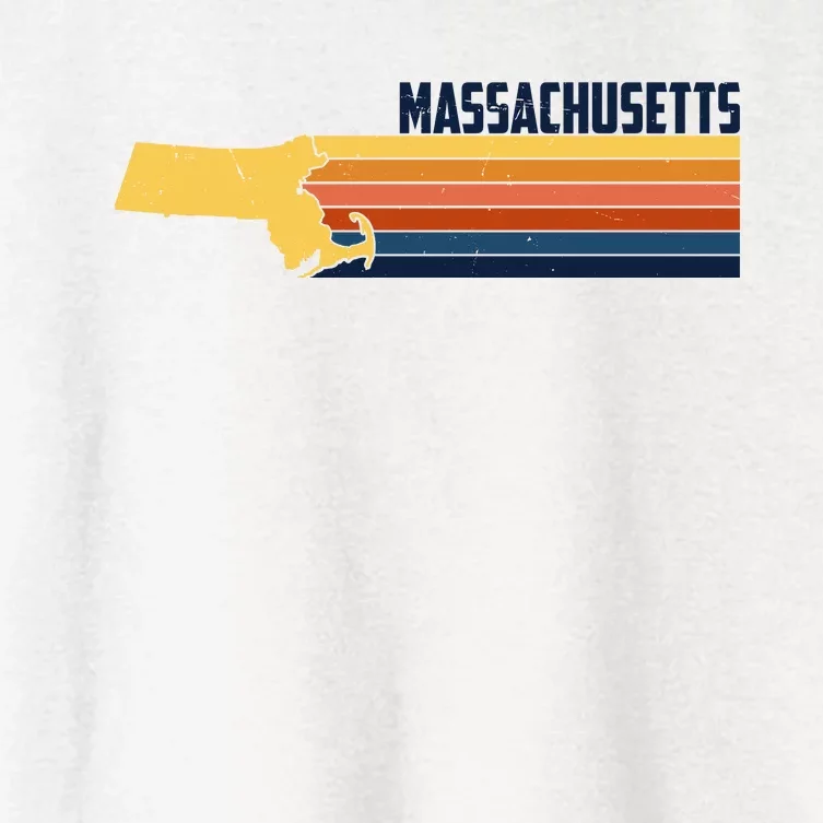 Retro Vintage Massachusetts Women's Crop Top Tee