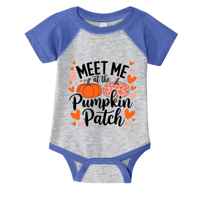 Meet Me At The Pumpkin Patch Truck Halloween Hello Fall 2024 Infant Baby Jersey Bodysuit