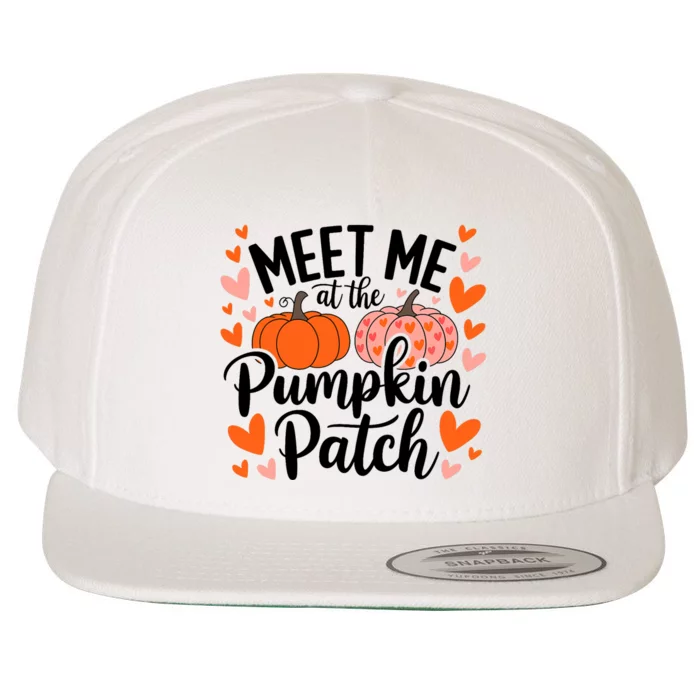 Meet Me At The Pumpkin Patch Truck Halloween Hello Fall 2024 Wool Snapback Cap